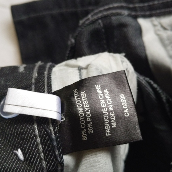 NASS distressed black straight leg denim jeans 12 months baby boy - Picture 2 of 9